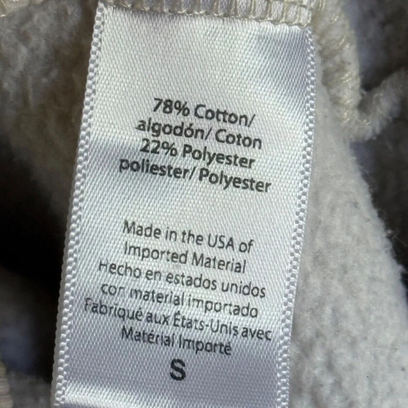 Beyond Yoga WFH Fleece Cropped Crew Women's Size Small in Vintage White - Picture 6 of 10